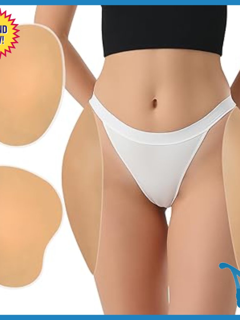 Silicone Hip Pads Shapewear For Hourglass Figure, Size Small, 2-Pack